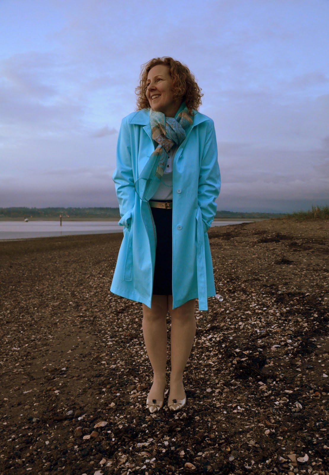 Dressing Your Truth, DYT Type One, DYT Type 1, Turquoise Raincoat