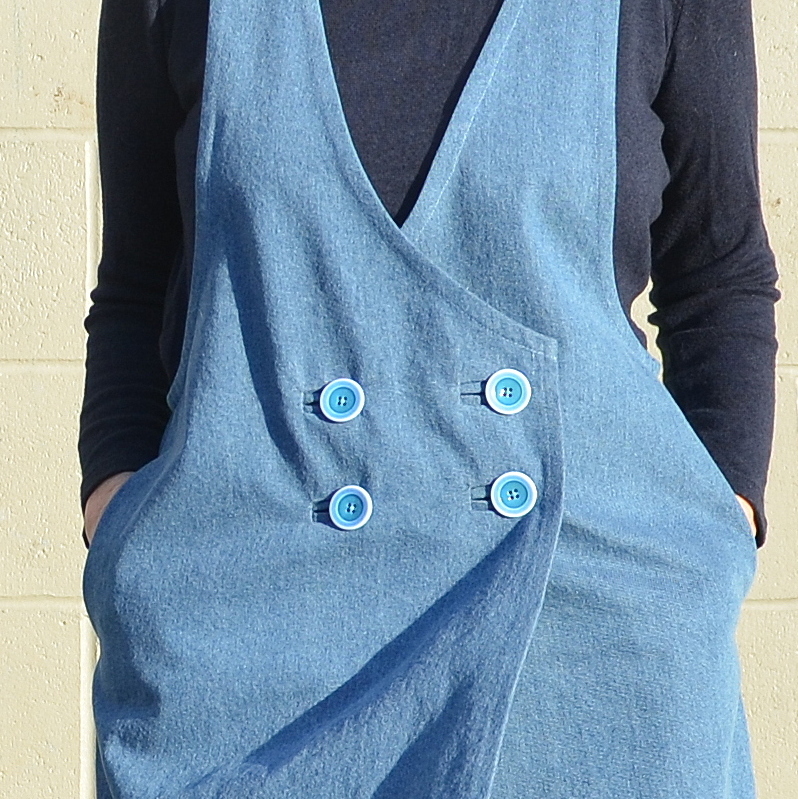 York Pinafore, Wrap York Pinafore, You Can Hack It, Sew Your Wardrobe Basics, A Colourful Canvas, Helen's Closet
