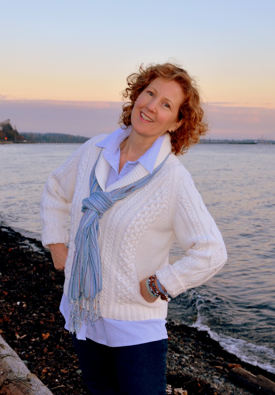 winter beach style, DYT Type One, Dressing Your Truth Type 1, Personal Style Over Fifty, Over Fifty Fashion