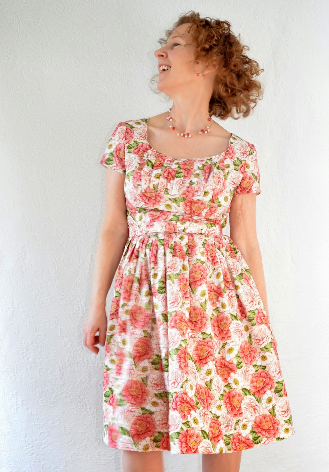 Mad Men Challenge 3, Simplicity 2444, Betty Draper Roses Dress Mad Men Challenge 3, Simplicity 2444, Betty Draper Roses Dress