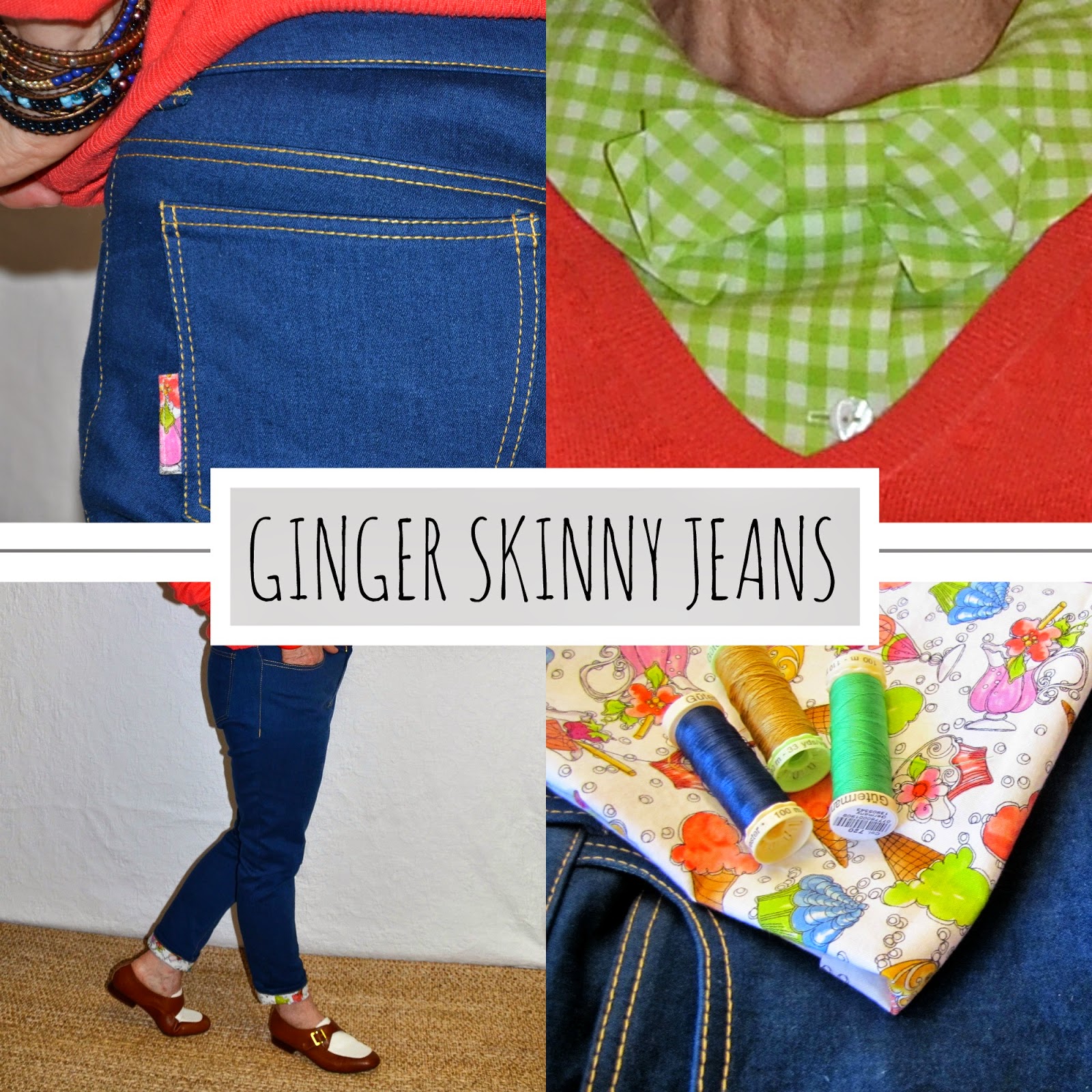 Ginger Skinny Jeans, A Colourful Canvas
