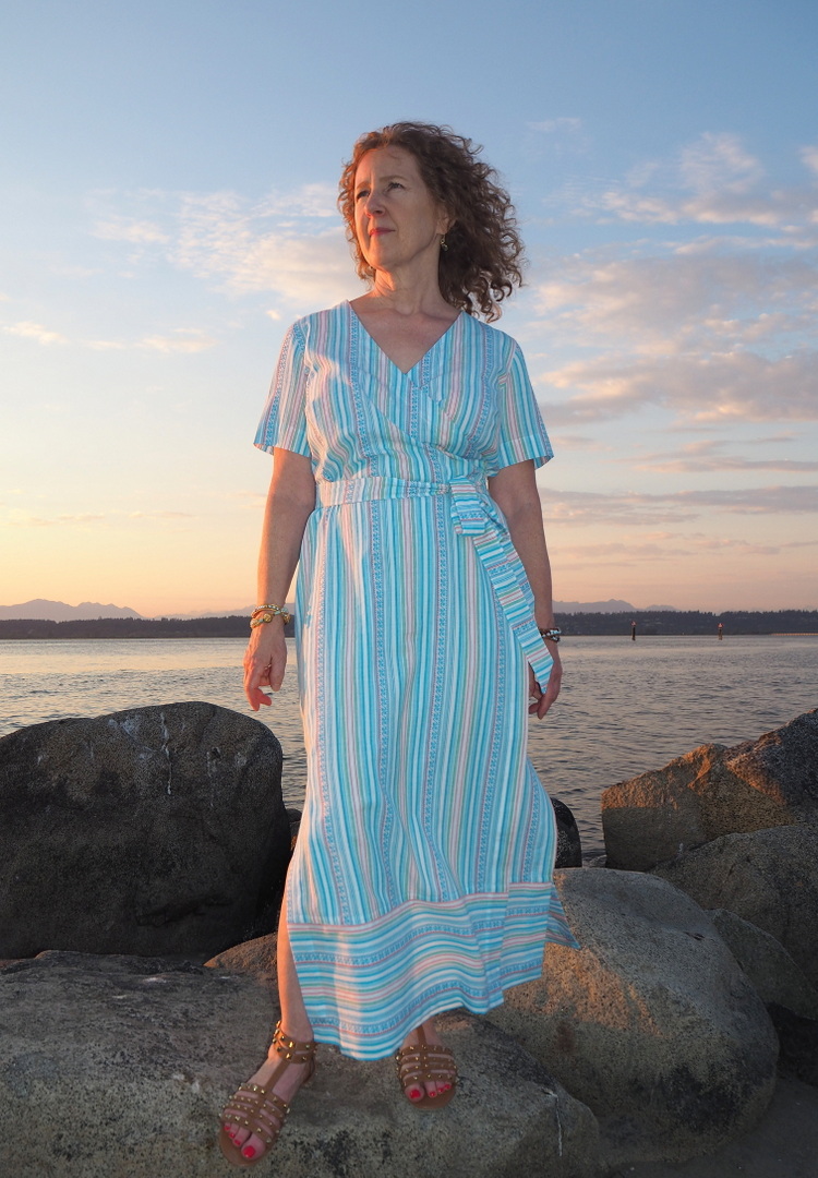 Highlands Wrap Dress, Indiesew, A Colourful Canvas, Vancouver Blogger, Vancouver Sewing Blog