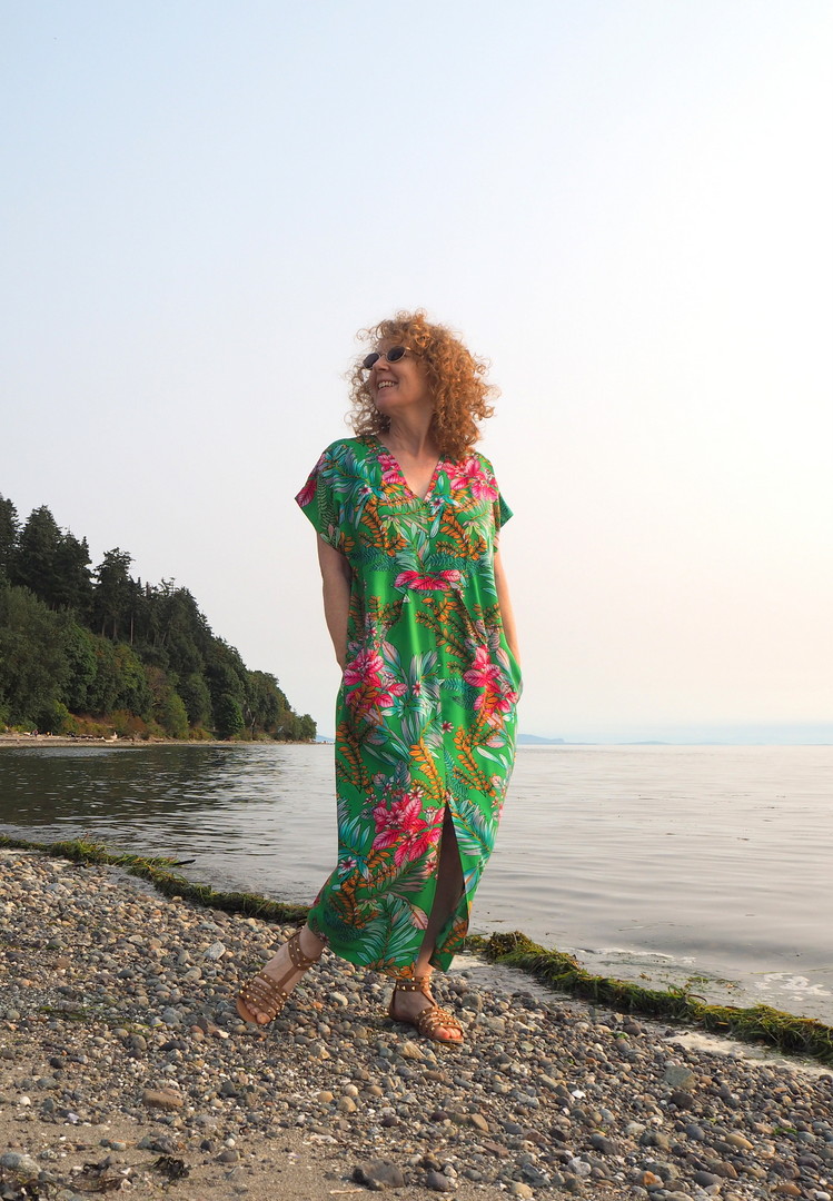 Charlie Caftan, A Colourful Canvas, Vancouver Blogger, Blackbird Fabrics